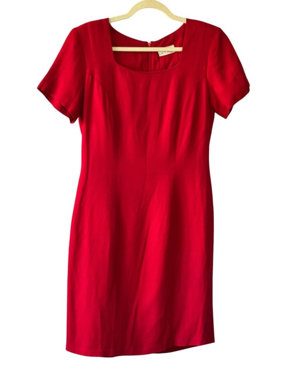 Decade Designs Vintage 90s Red Short Sleeve Dress - Size M